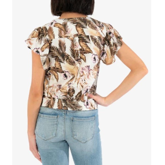 NWT KUT from the Kloth Jamila Wrap Blouse Size Small - Picture 3 of 10